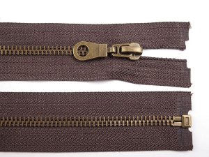 Staromosazný zip No 5 délka 60 cm bundový