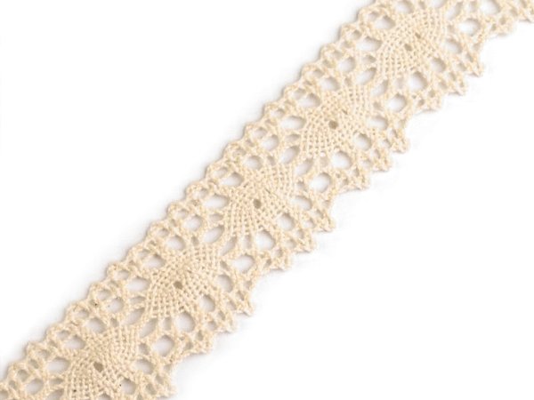 Bavlněná krajka paličkovaná šíře 32 mm
