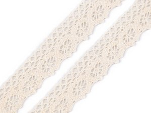 Bavlněná krajka paličkovaná šíře 25 mm