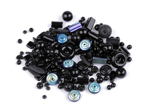 Skleněné korálky ramš mačkanice