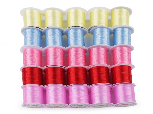 Pruženka / gumička plochá barevná 1 mm