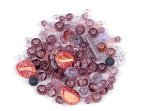 Skleněné korálky ramš mačkanice 2. jakost