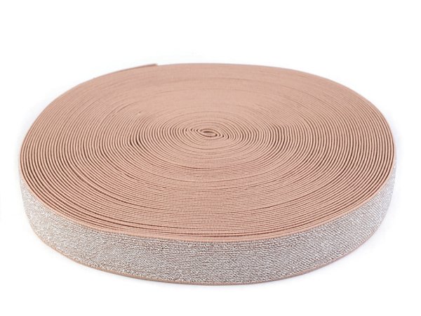 Pruženka s lurexem šíře 30 mm