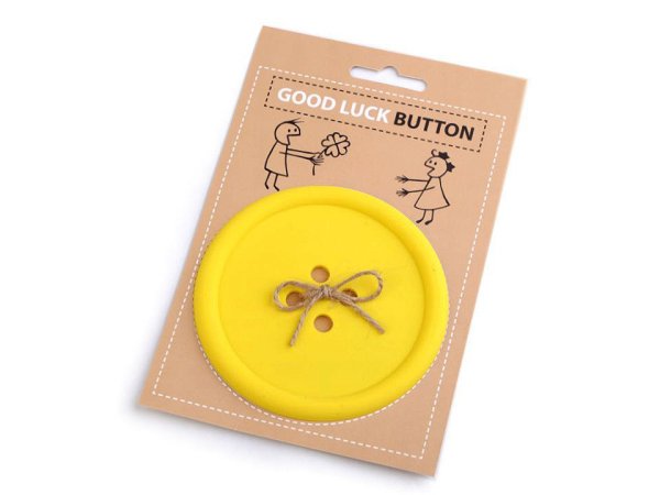 Knoflík pro štěstí / podtácek