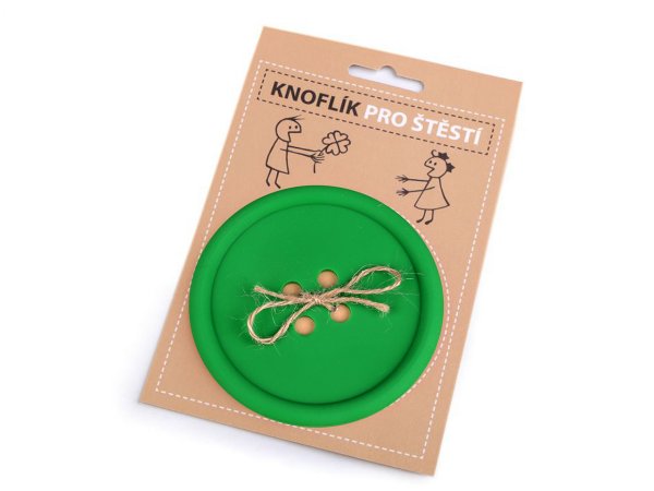 Knoflík pro štěstí / podtácek