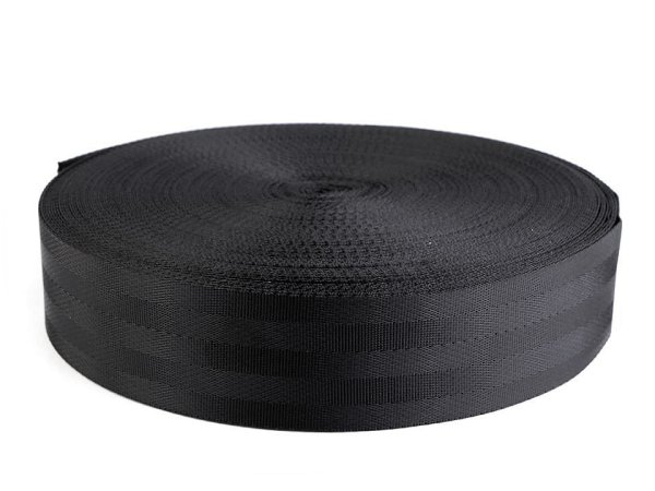 Hladký oboustranný popruh s leskem šíře 50 mm