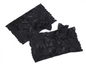 Společenské rukavice krajkové bez prstů