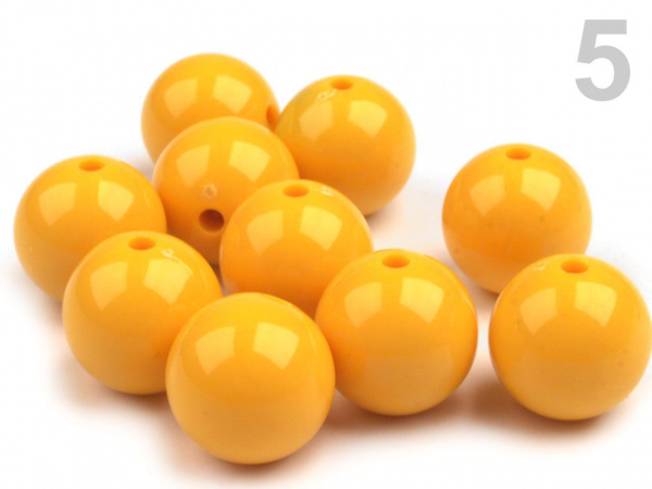 Plastové korálky Color Ø20 mm