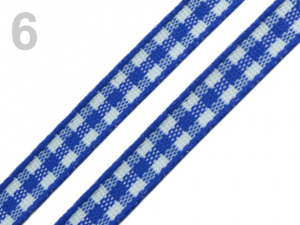 Károvaná stuha šíře 6 mm