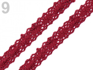 Krajka / vsadka paličkovaná šíře 12 mm