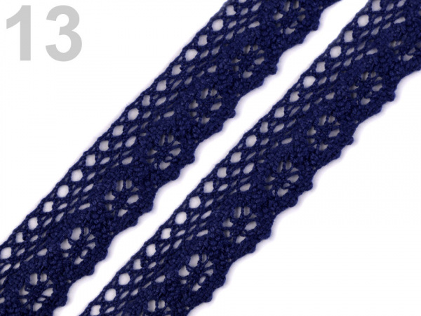 Bavlněná krajka paličkovaná šíře 25 mm