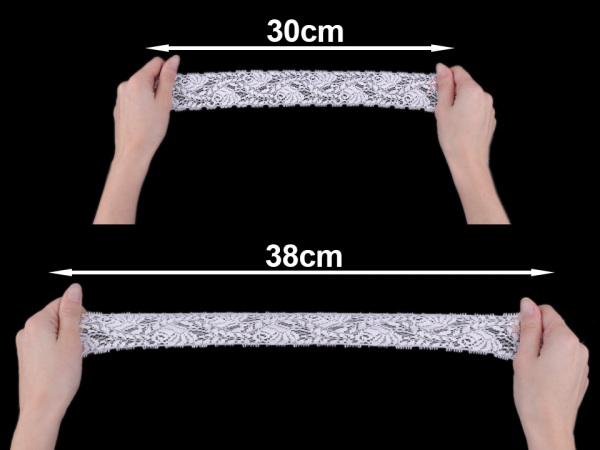 Elastická krajka / vsadka šíře 40 mm