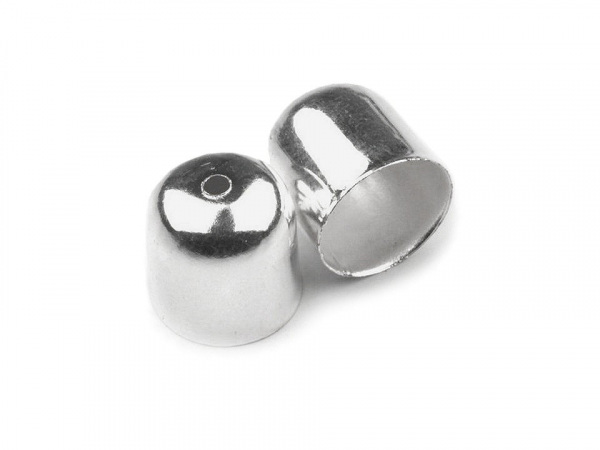 Kovový dekorační kaplík 10x10 mm hladký