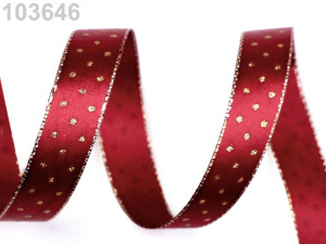 Stuha s lurexem šíře 15 mm