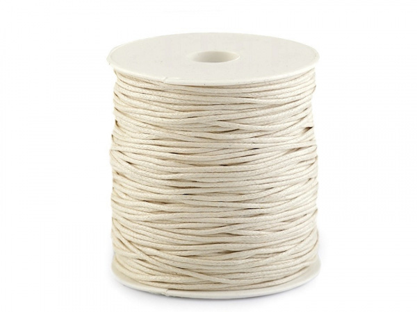 Šňůra bavlněná Ø1,8 mm voskovaná
