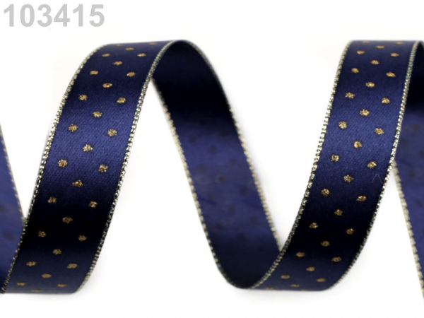 Stuha s lurexem šíře 15 mm