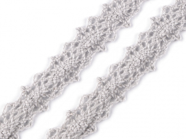 Krajka / vsadka paličkovaná šíře 12 mm