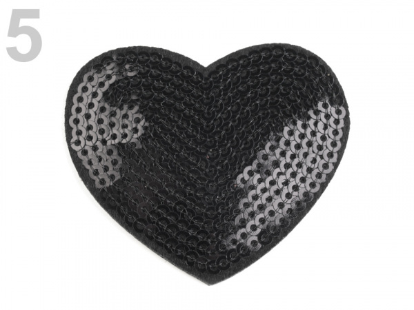 Nažehlovačka srdce s flitry