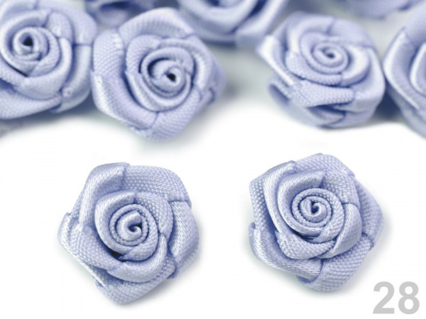 Saténová růže Ø15 mm