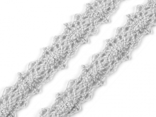 Krajka / vsadka paličkovaná šíře 12 mm