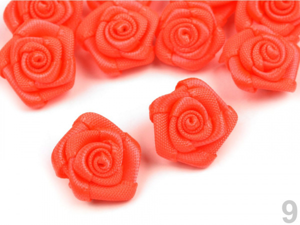 Saténová růže Ø15 mm