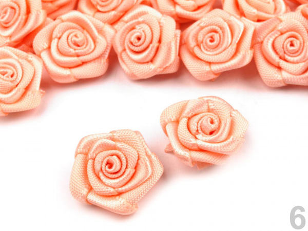 Saténová růže Ø15 mm