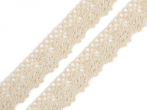 Bavlněná krajka paličkovaná šíře 25 mm