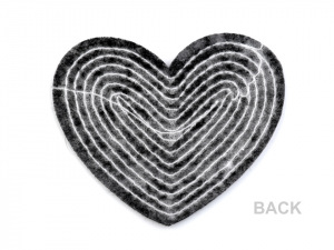 Nažehlovačka srdce s flitry