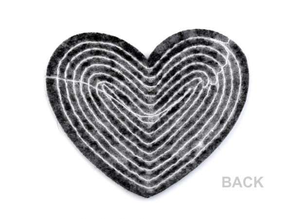 Nažehlovačka srdce s flitry