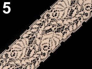 Elastická krajka / vsadka šíře 40 mm