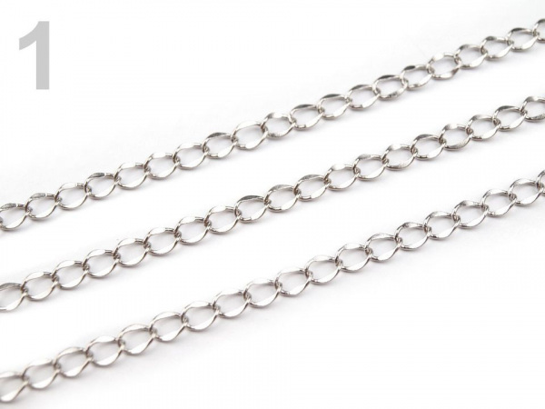 Řetízek kovový 4x5 mm