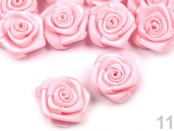 Saténová růže Ø15 mm