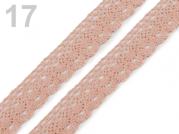 Bavlněná krajka paličkovaná šíře 28 mm