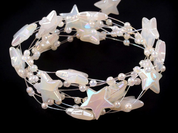 Perličky a hvězdičky na silonu metráž