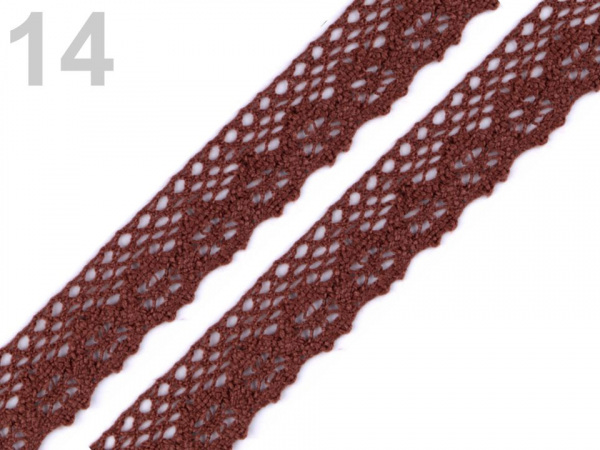 Bavlněná krajka paličkovaná šíře 25 mm