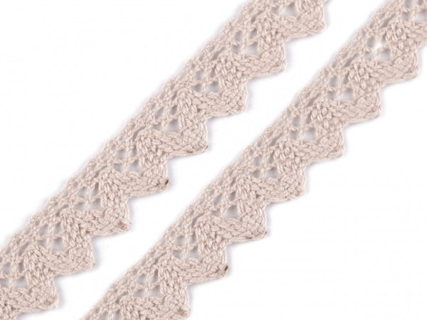 Bavlněná krajka paličkovaná šíře 15 mm