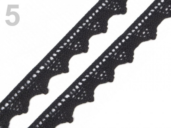 Bavlněná krajka paličkovaná šíře 18 mm