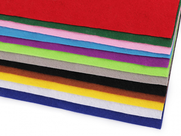 Látková dekorativní plsť / filc 20x30 cm