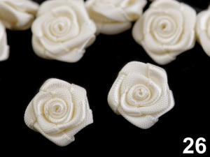 Saténová růže Ø15 mm