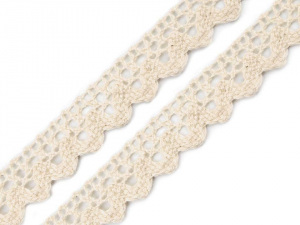 Bavlněná krajka paličkovaná šíře 15 mm