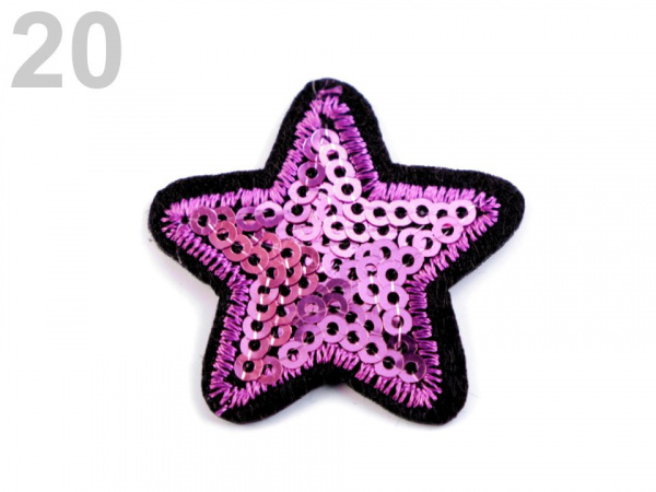 Nažehlovačka hvězda s flitry