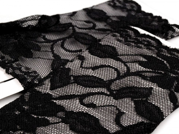 Společenské rukavice krajkové bez prstů