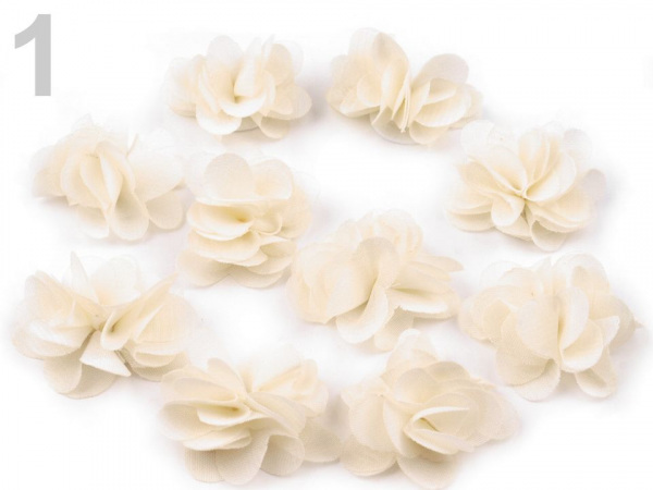 Květina Ø30mm k přišití nebo přilepení