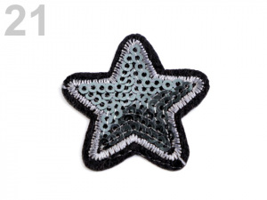 Nažehlovačka hvězda s flitry