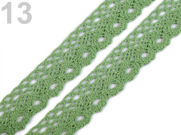 Bavlněná krajka paličkovaná šíře 28 mm