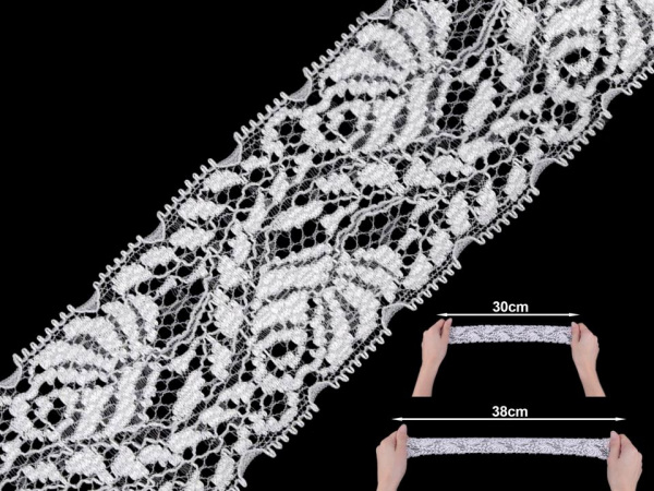 Elastická krajka / vsadka šíře 40 mm