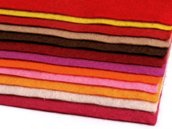 Látková dekorativní plsť / filc 20x30 cm