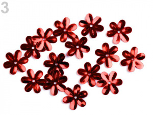 Flitry Ø15 mm květy lesklé