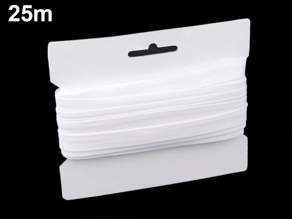 Šikmý proužek bavlněný šíře 14 mm zažehlený