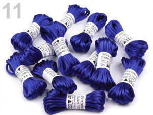 Saténová šňůra Ø2 mm svazek 3 m